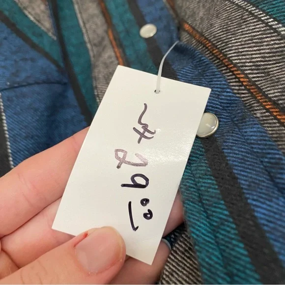 NWT Vintage ELY Cattleman pearl snap western fleece jacket Sz XL - Picture 8 of 8